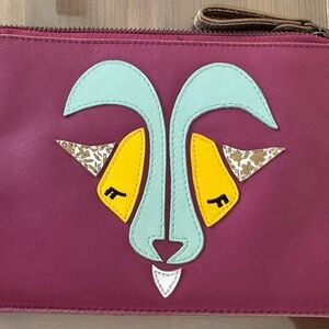 Anthropologie Miss Albright Zodiac Bag/Pouch/Clutch Capricorn Cosmetic Bag